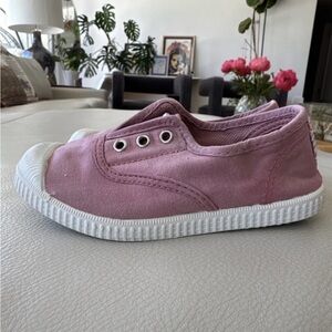 Cienta Kids Toddler Pink Canvas Sneakers Shoes Made in Spain Size US 11 28
